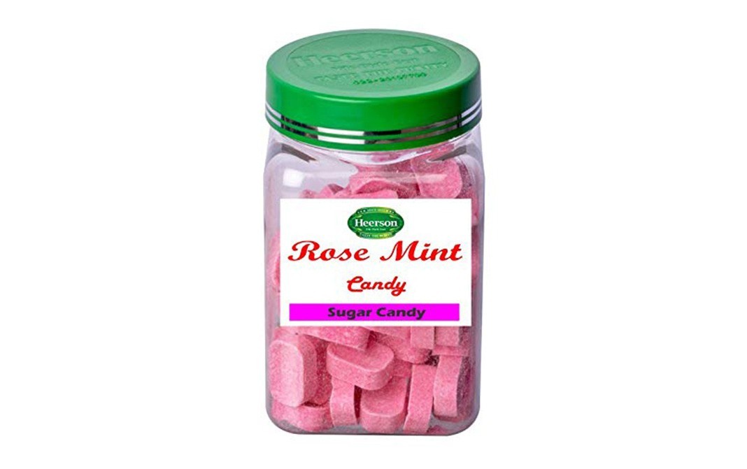 Heerson Rose Mint Candy (Sugar Candy)   Plastic Jar  100 grams